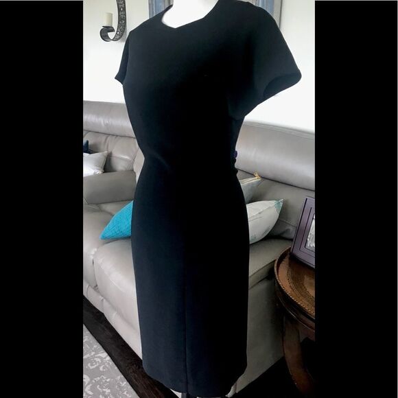 Yeohlee New York Black Fitted Low Back Dress - Picture 2 of 6